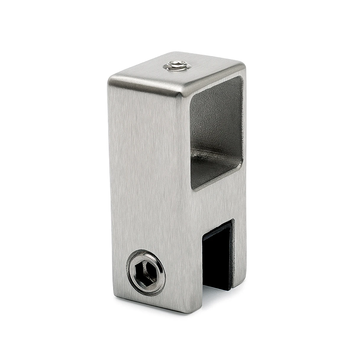 Glashalter offen für Vierkantrohr 20 x 20 mm, 400835420xx