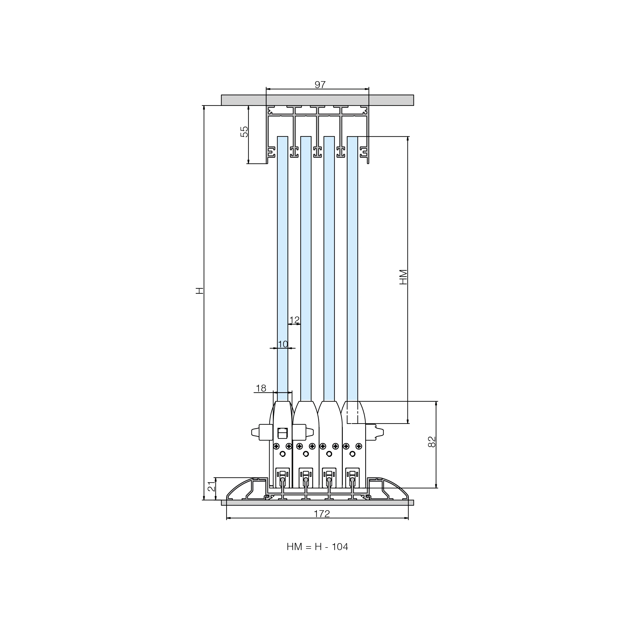 Terrassen Glasschiebewand CTO, 77990066