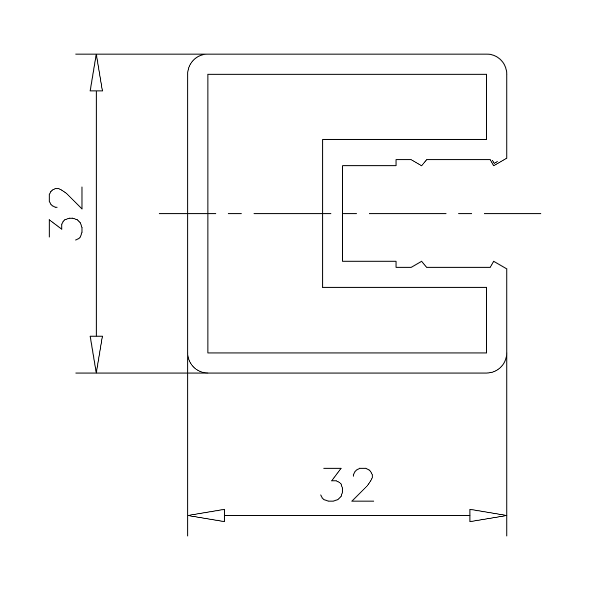 Freistehendes Duschprofil für Walk In Dusche, 7740320270-xx