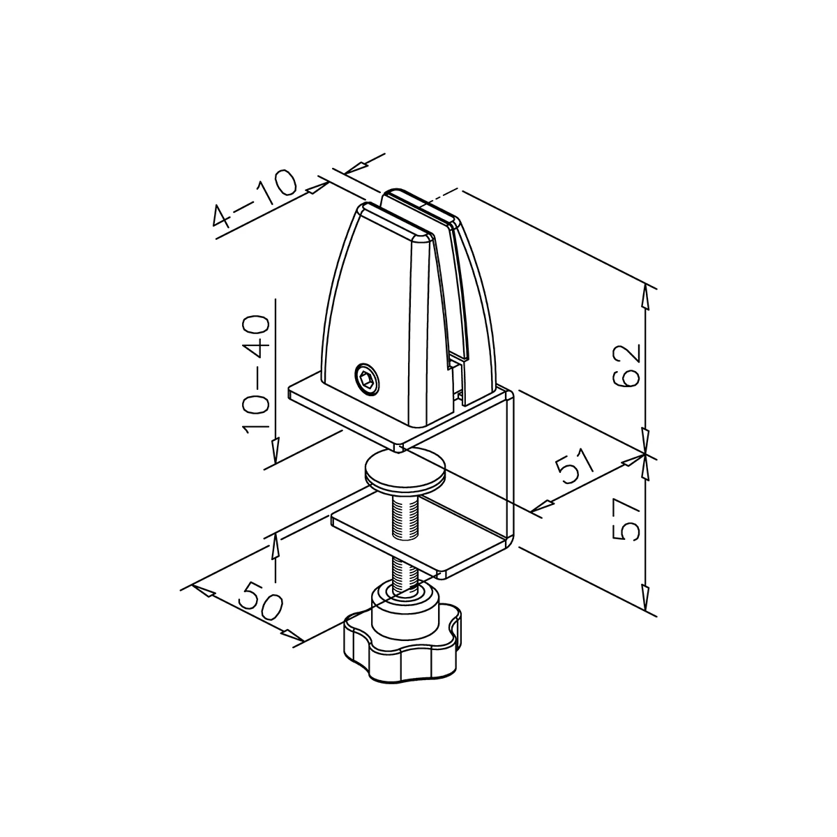 Tischklemme, 105000000xx