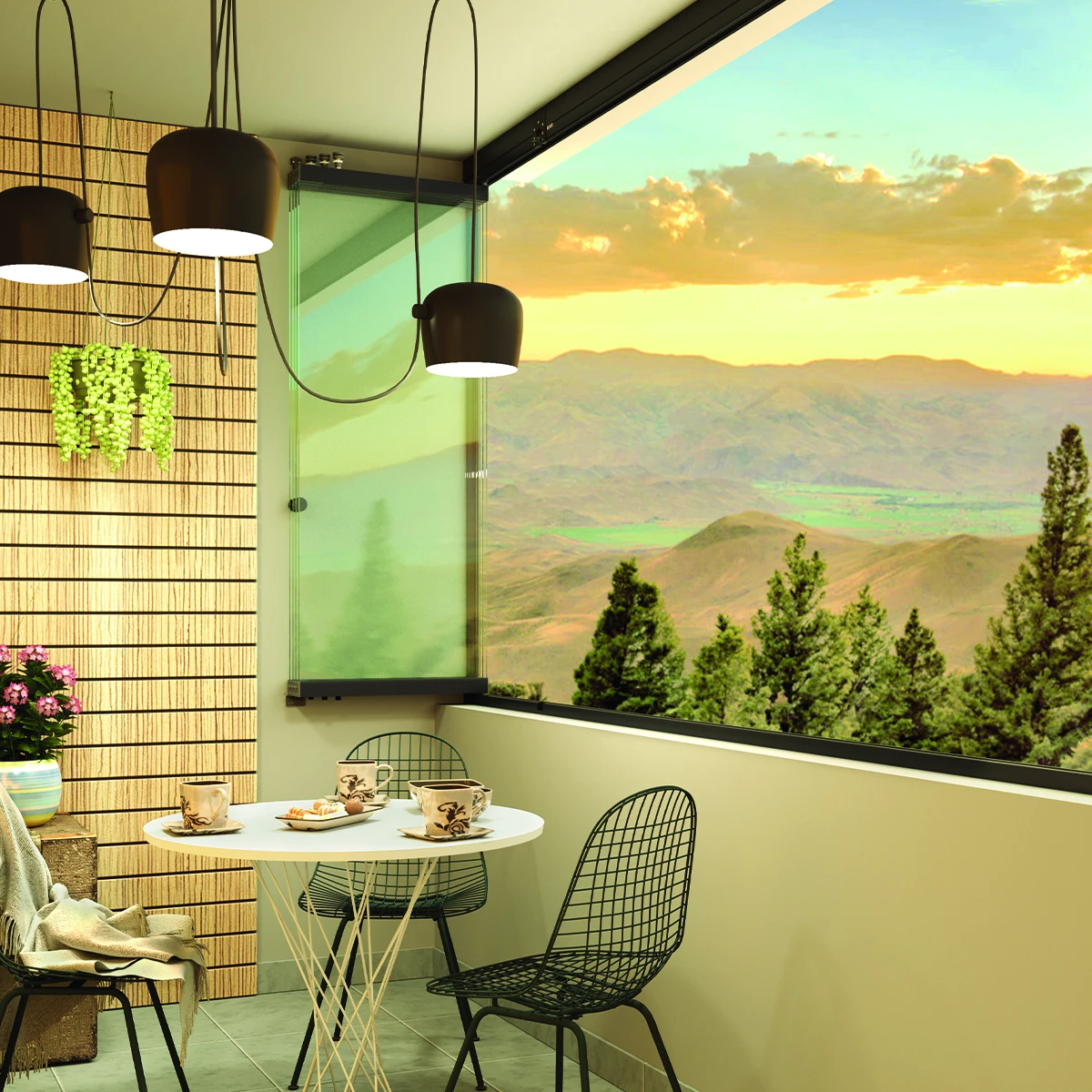 Balkon Glas Stapelwand, 2933xx0xx46