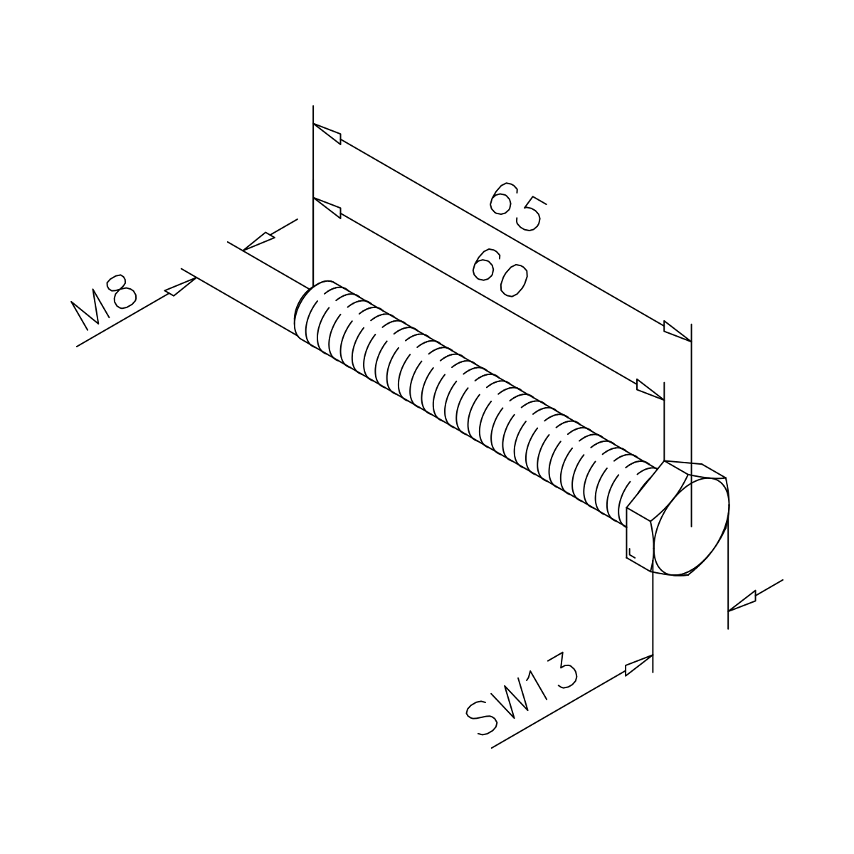 Sechskant-Gewindeschraube, 7793060986015