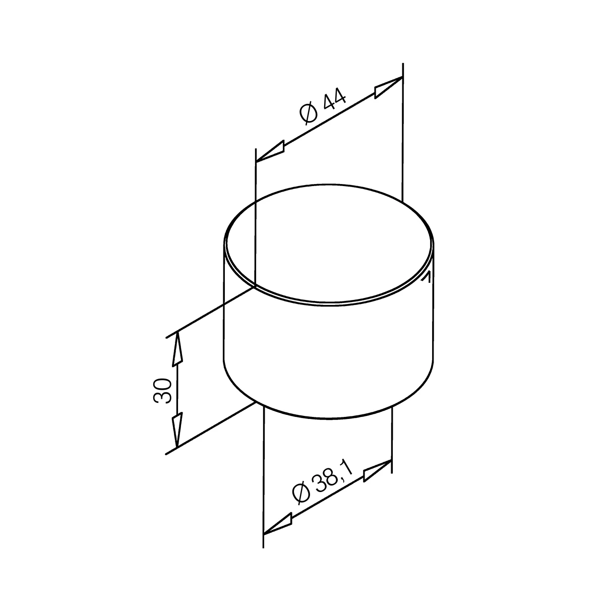 Aufsteck-Endkappe flach, xx0736038xx