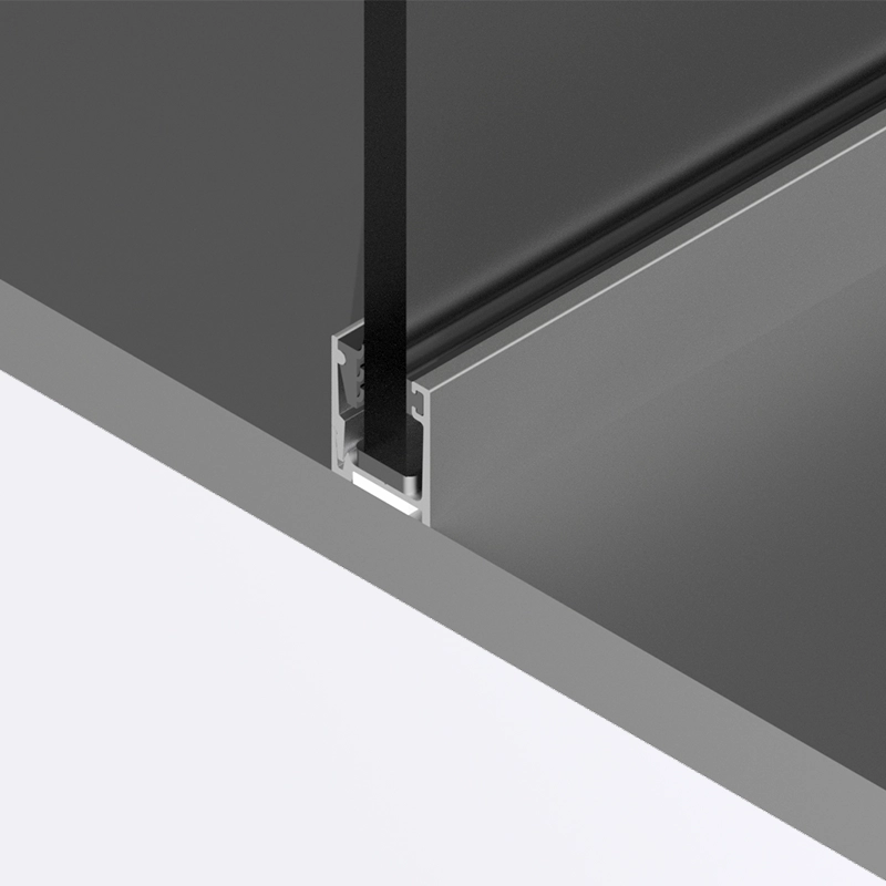 Aluminium Zarge mit Glasscheibe für die Bodenmontage