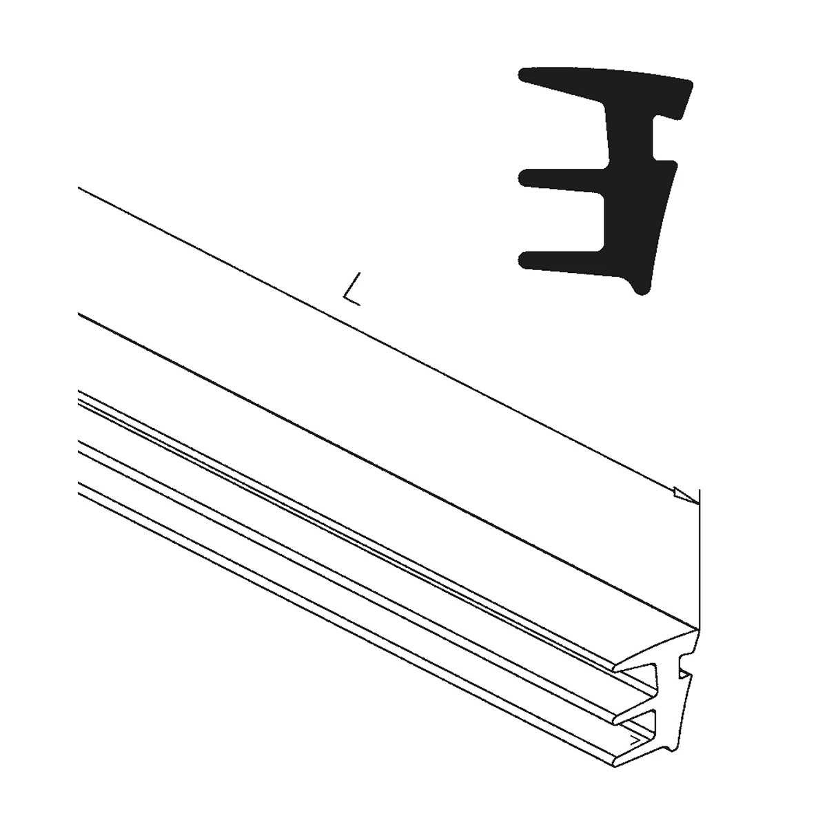 Verglasungsdichtung, 197063xxx00