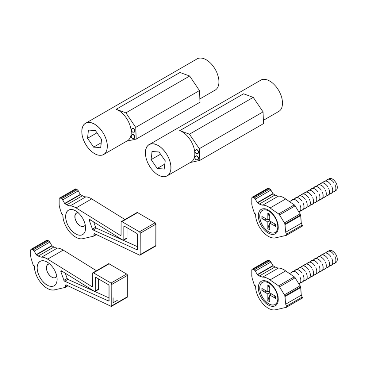 Montage Set für freitragendes Glasvordach, 7744127200000