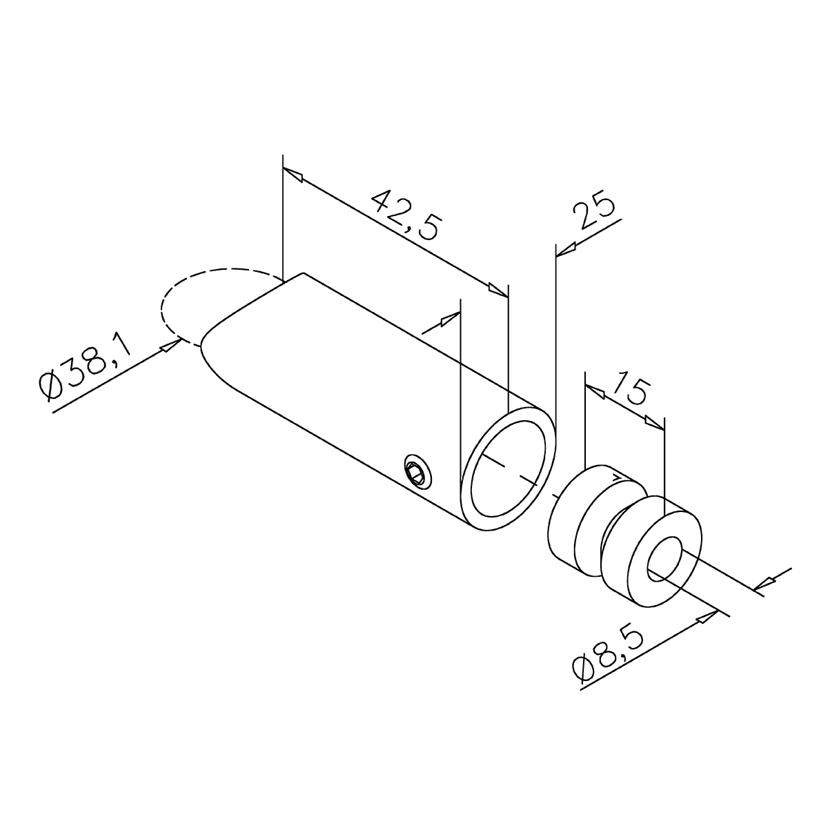 Abstandhalter flach, 110625xxxxx