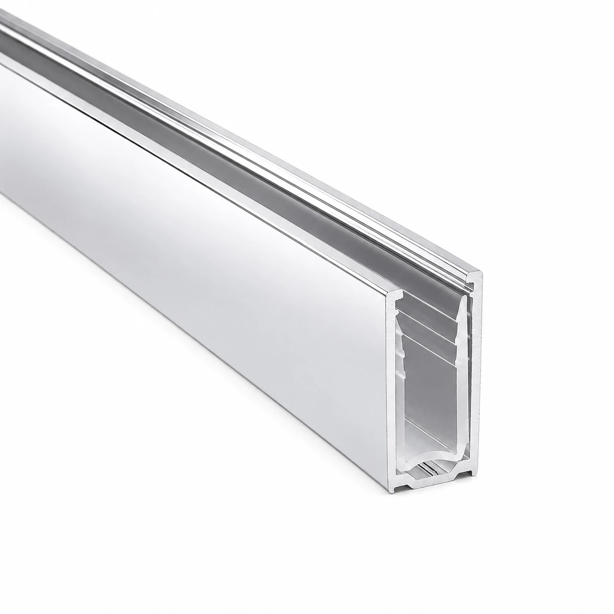 Wandanschlussprofil für Walk-In-Dusche aus Aluminium, 77493314220-xx