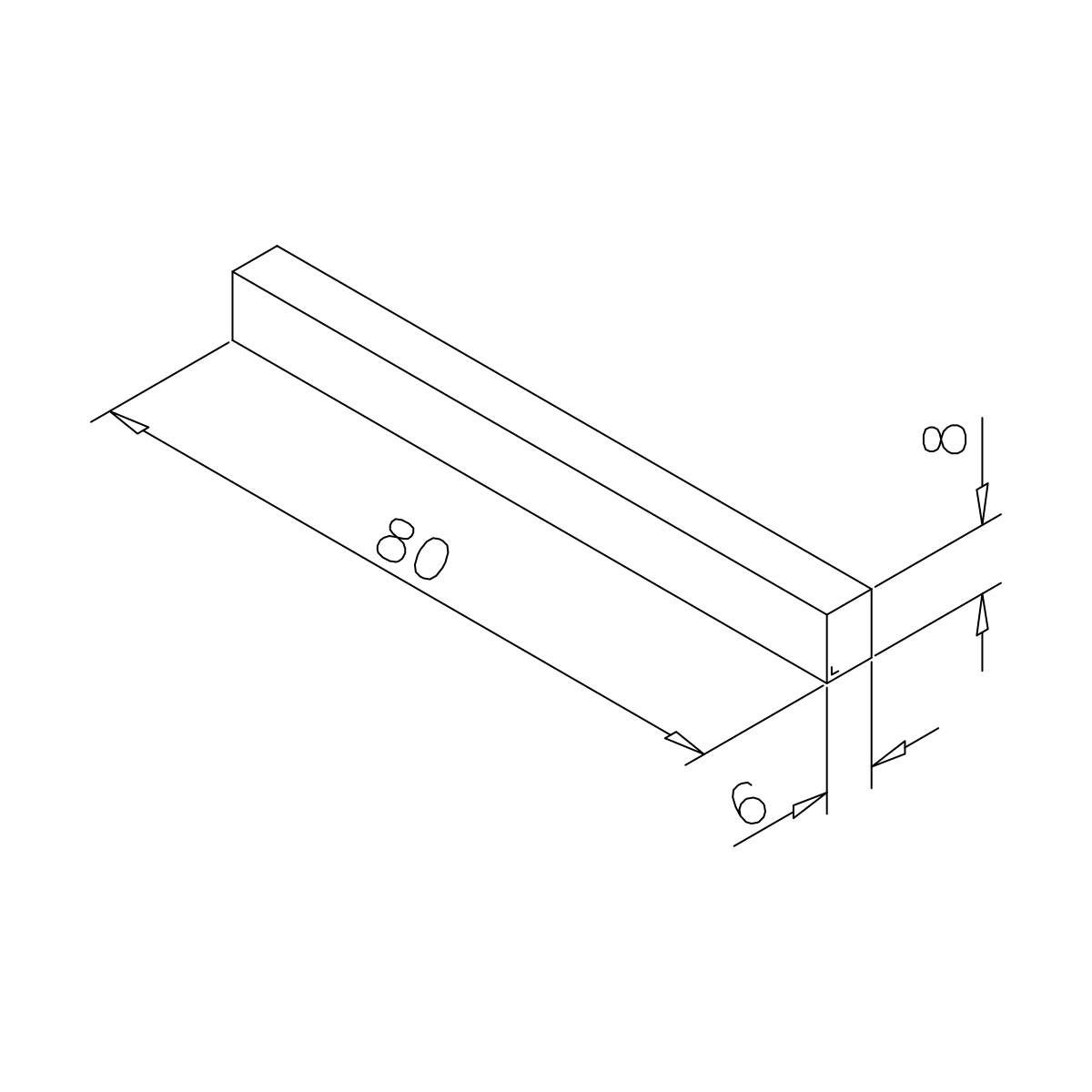 Distanzklötze für Spiegelschiene Anle, 7748560000000