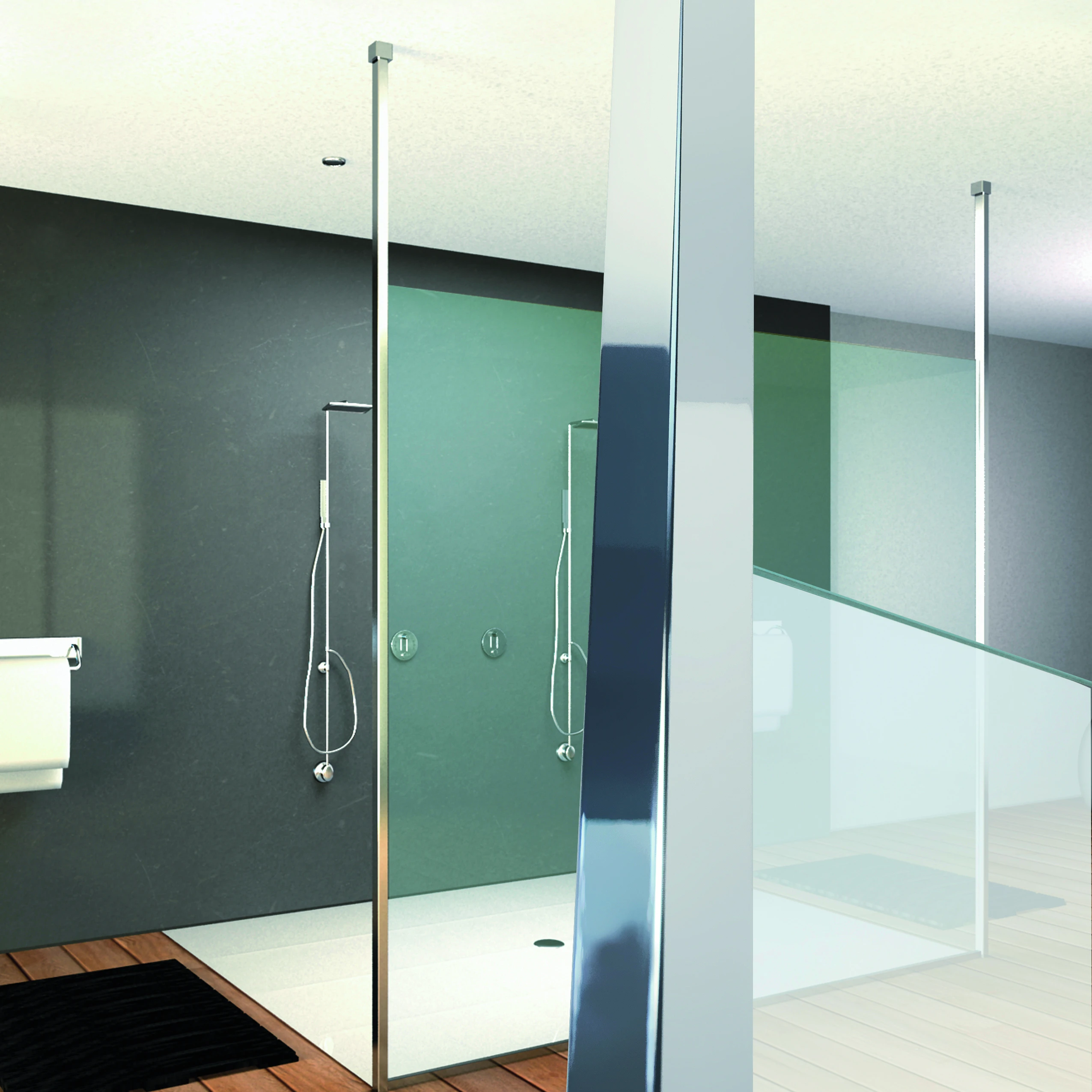 Freistehendes Duschprofil für Walk In Dusche, 7740320270-xx