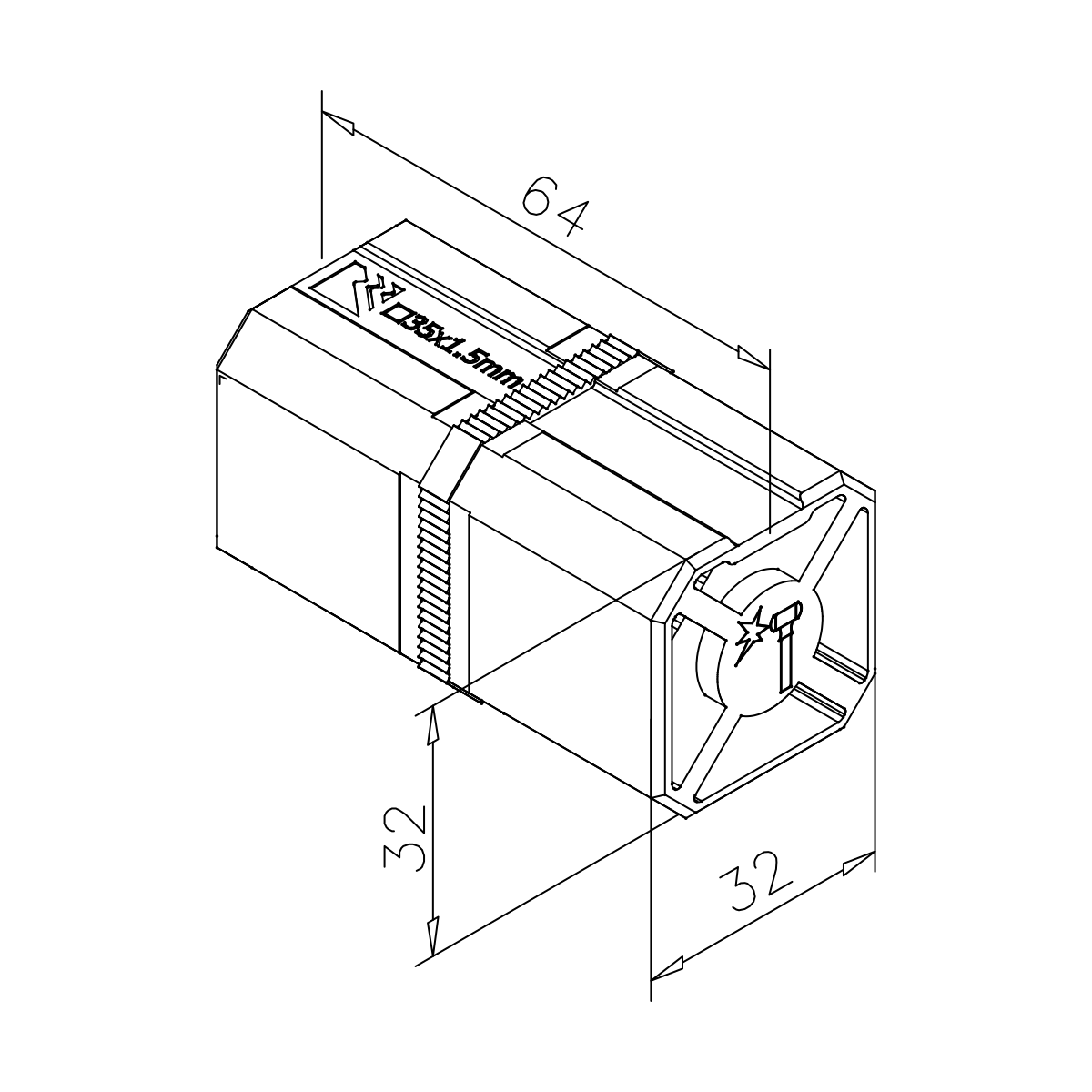 Rohrverbinder für Vierkantrohr, 7712479003500