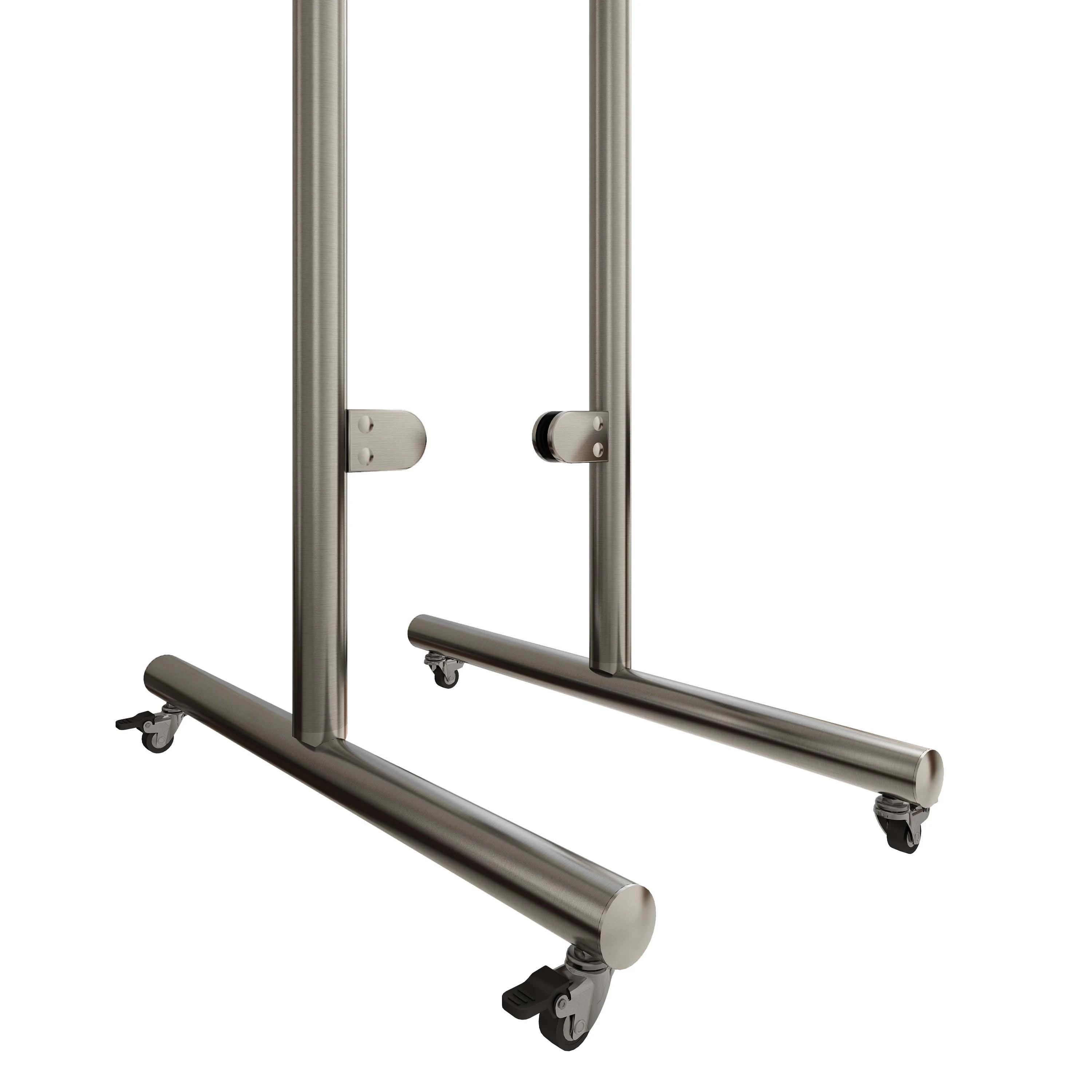 Mobile Hygieneschutzwand aus Glas mit Rollen, 208410038xx