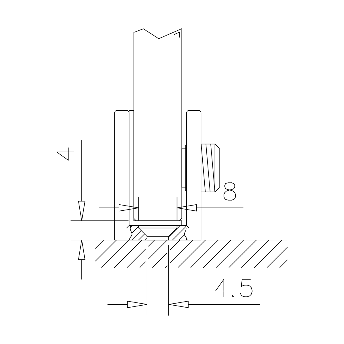 Glasplattenträger, 221310000xx