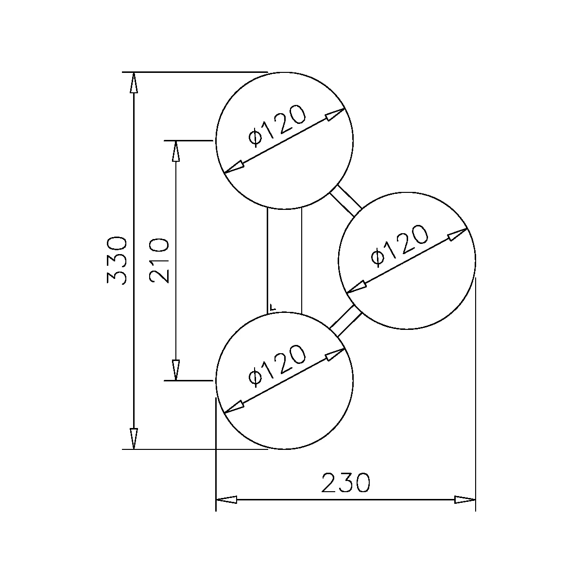 Saugheber Trio-Grip 3-teilig, 7791160000000