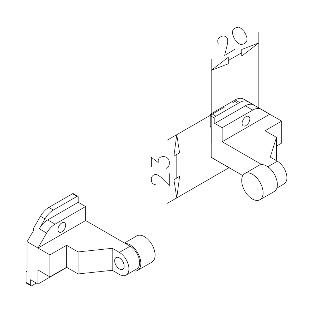Türstopper-Set für Schiebetür Stefanie, 7746178000000