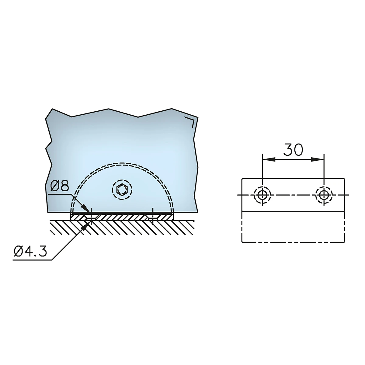 Glasplattenträger, 2211xx000xx