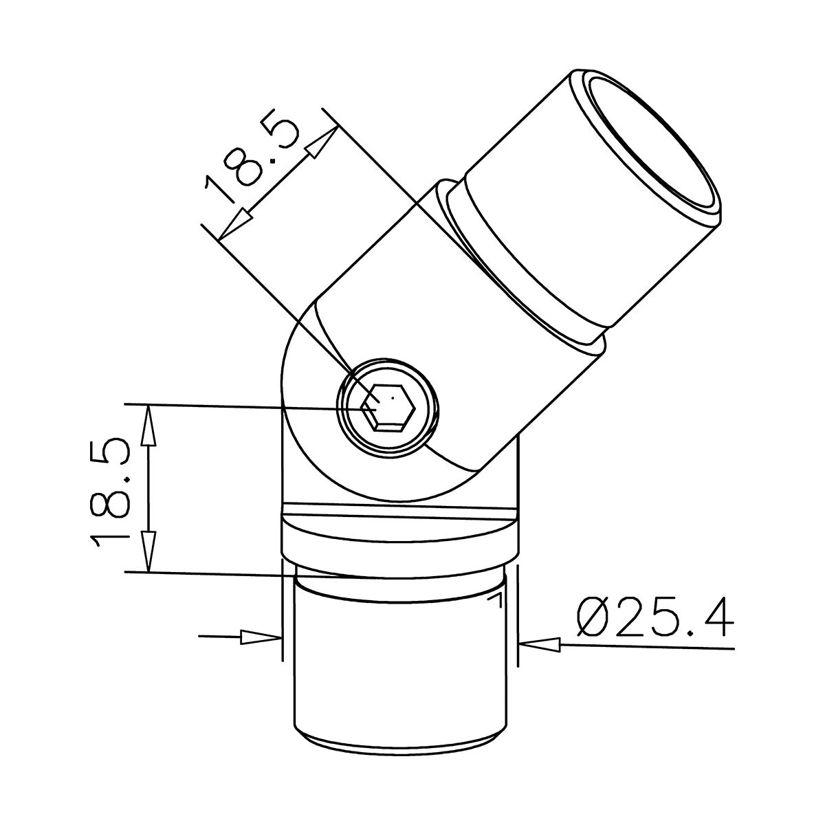 Rohrverbinder variabel, 110302xxxxx