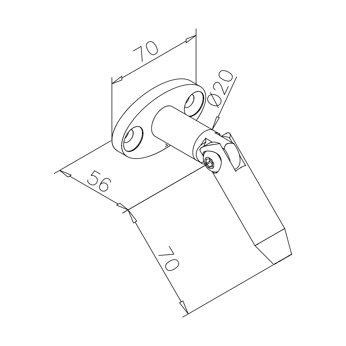 Glasvordach Punkthalter, 7744020301012