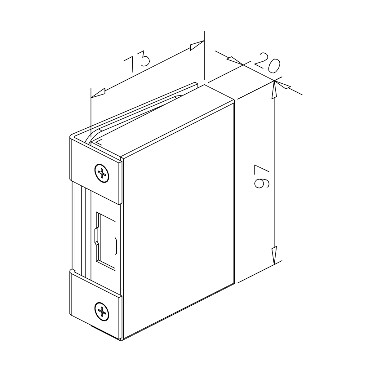 Gegenkasten zum Klemmen, 77455018000xx
