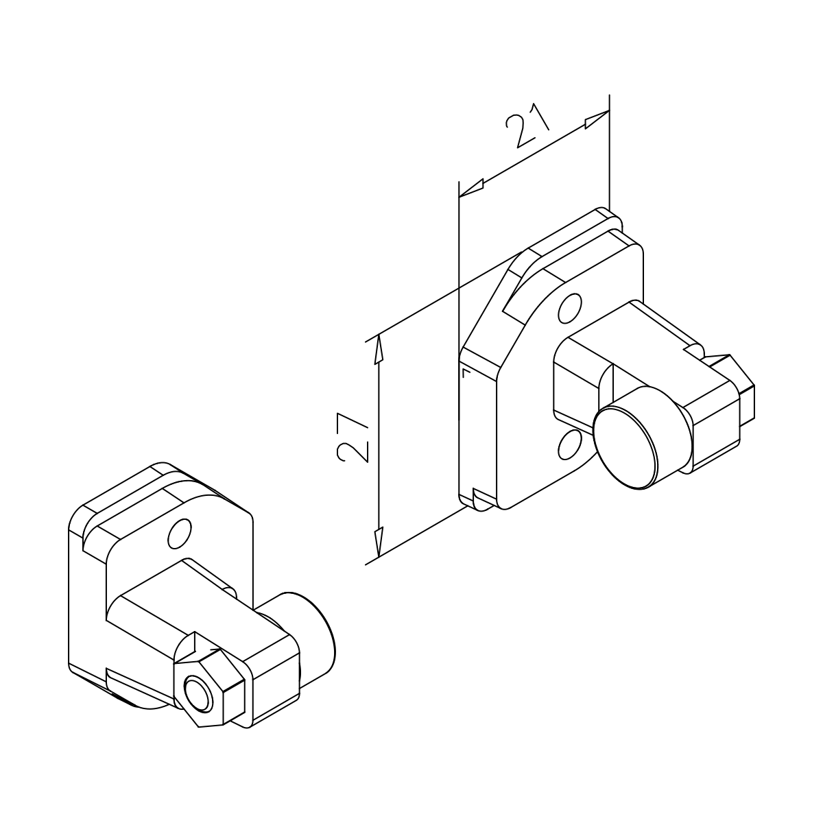 Türstopper-Set für Laufschiene Willemine, 7746188000000