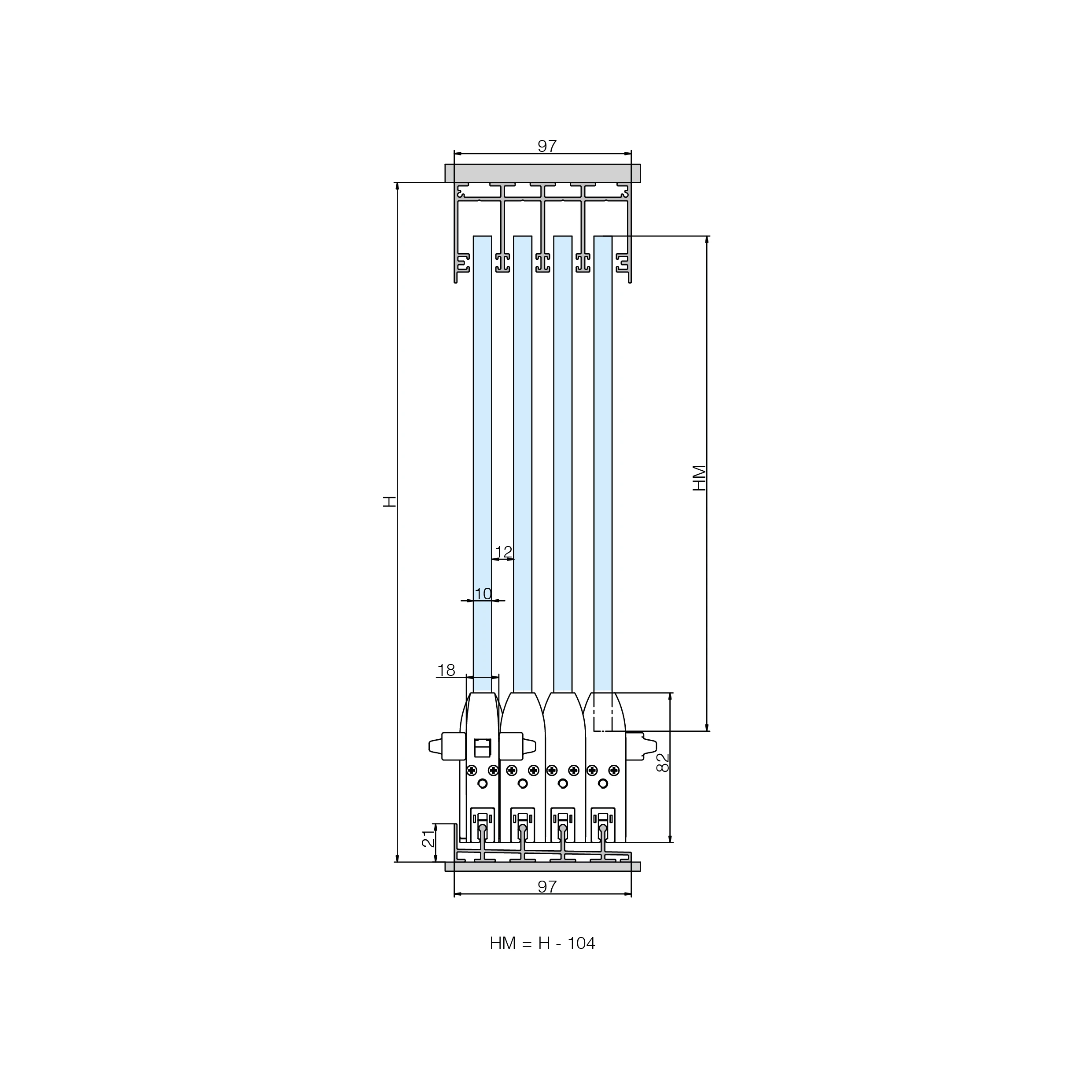 Terrassen Glasschiebewand CTO, 77990066