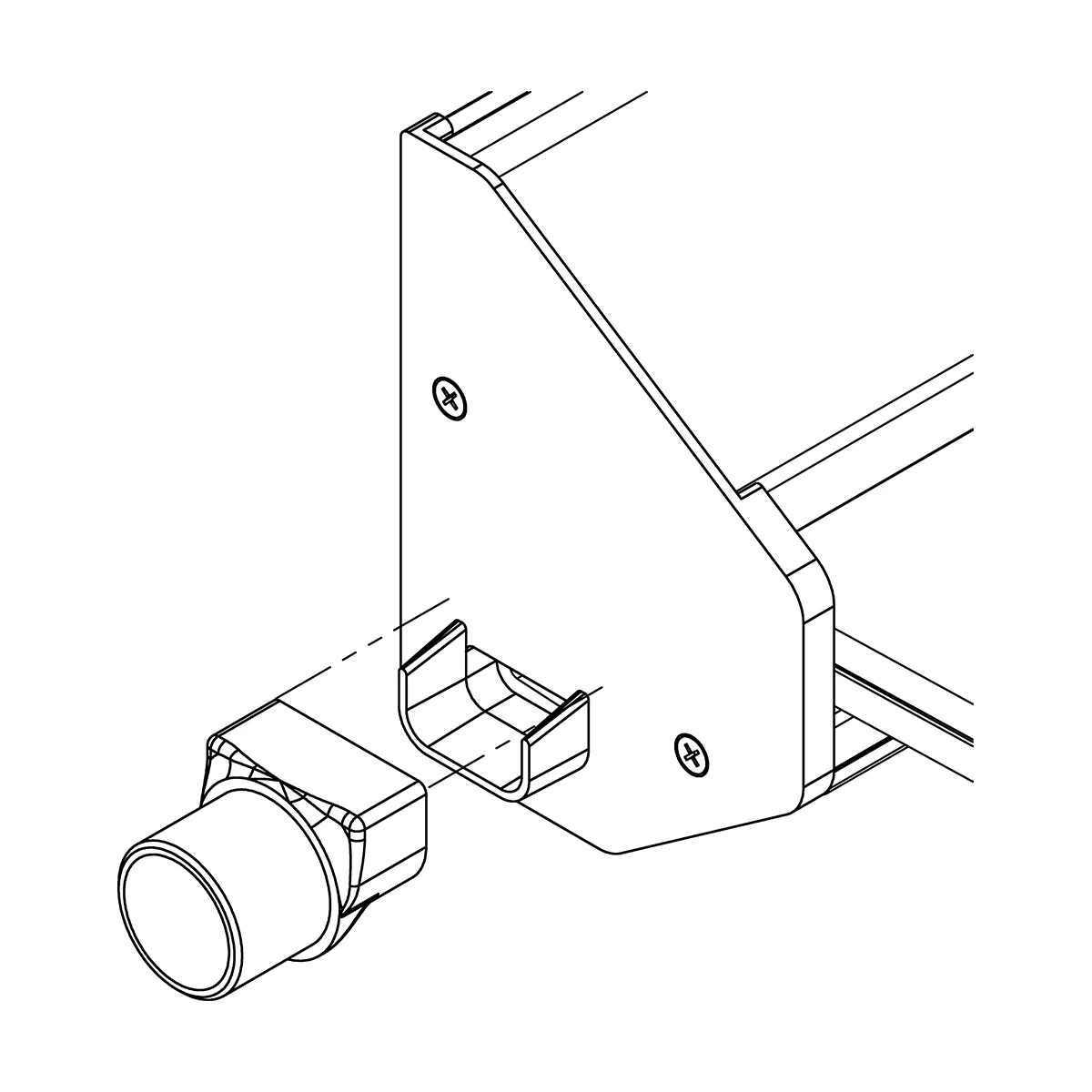 Drainage Adapter für Glasvordach, freitragend, 7744126003200