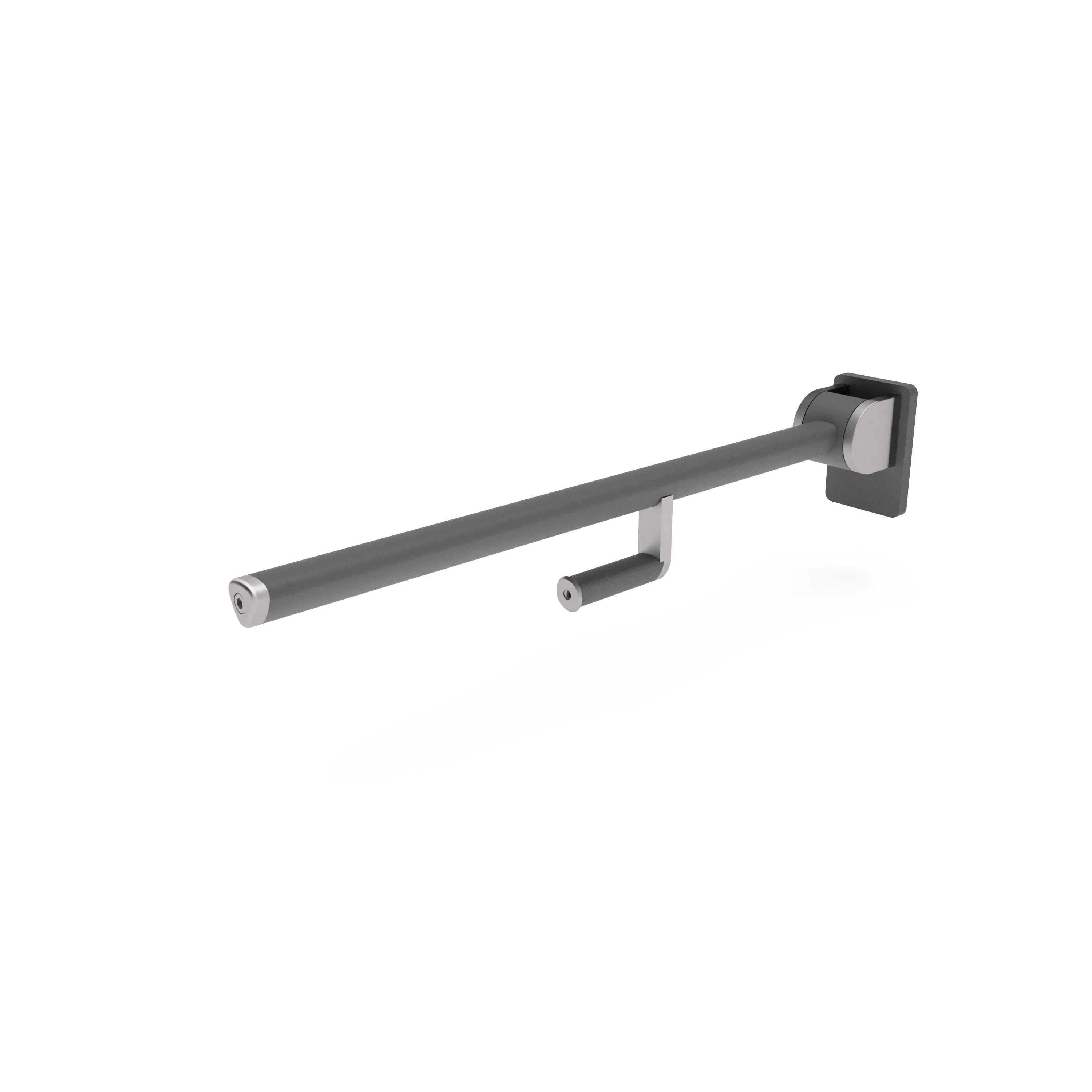 Klappbarer Haltegriff mit Toilettenpapier-Halter, 77500003800-xx