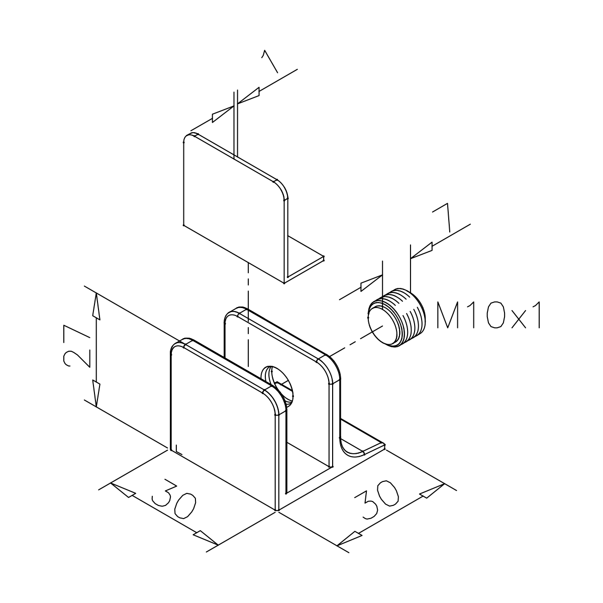 Glasplattenträger, 221310000xx