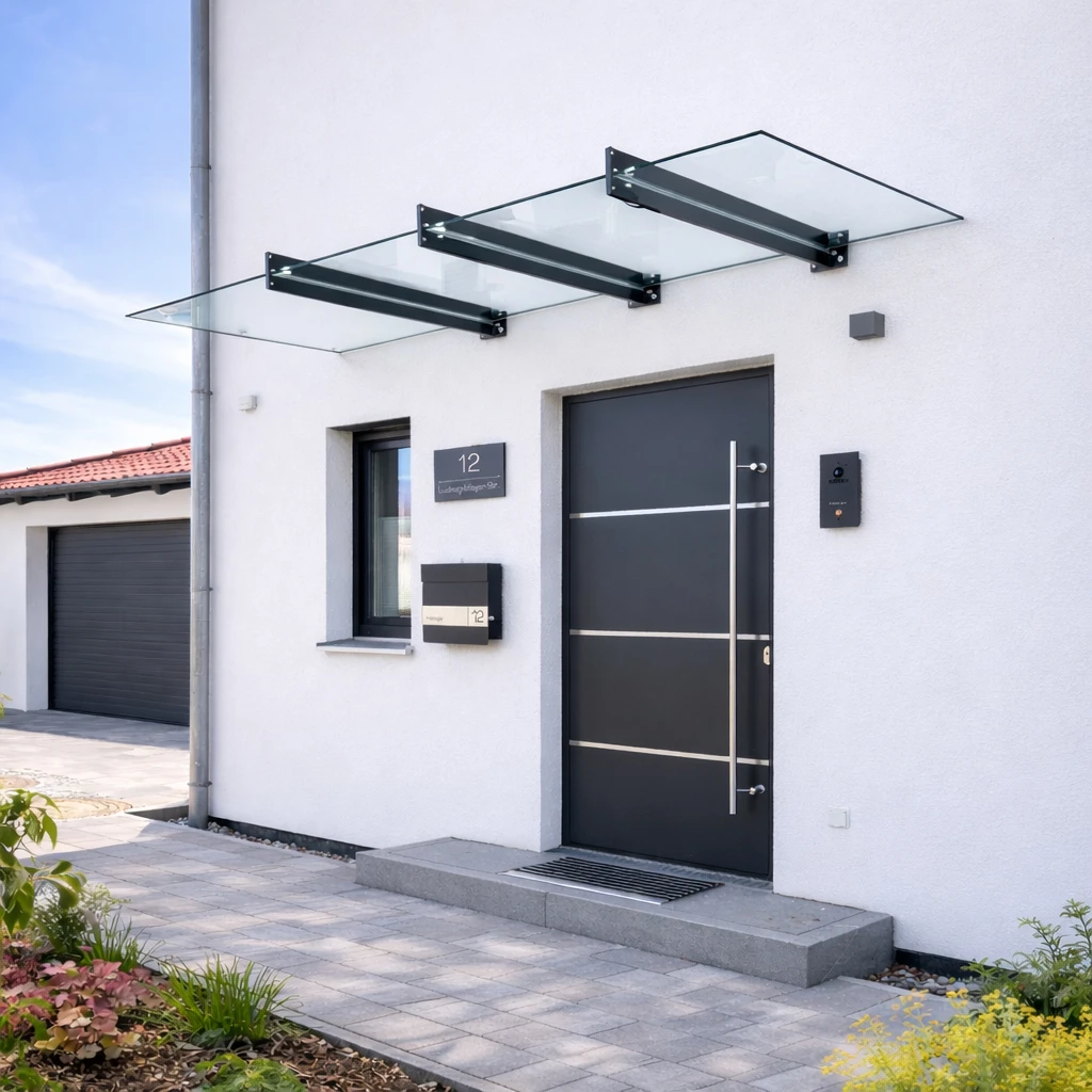 Glasvordach mit Schwerthalterung CTO, 77990079