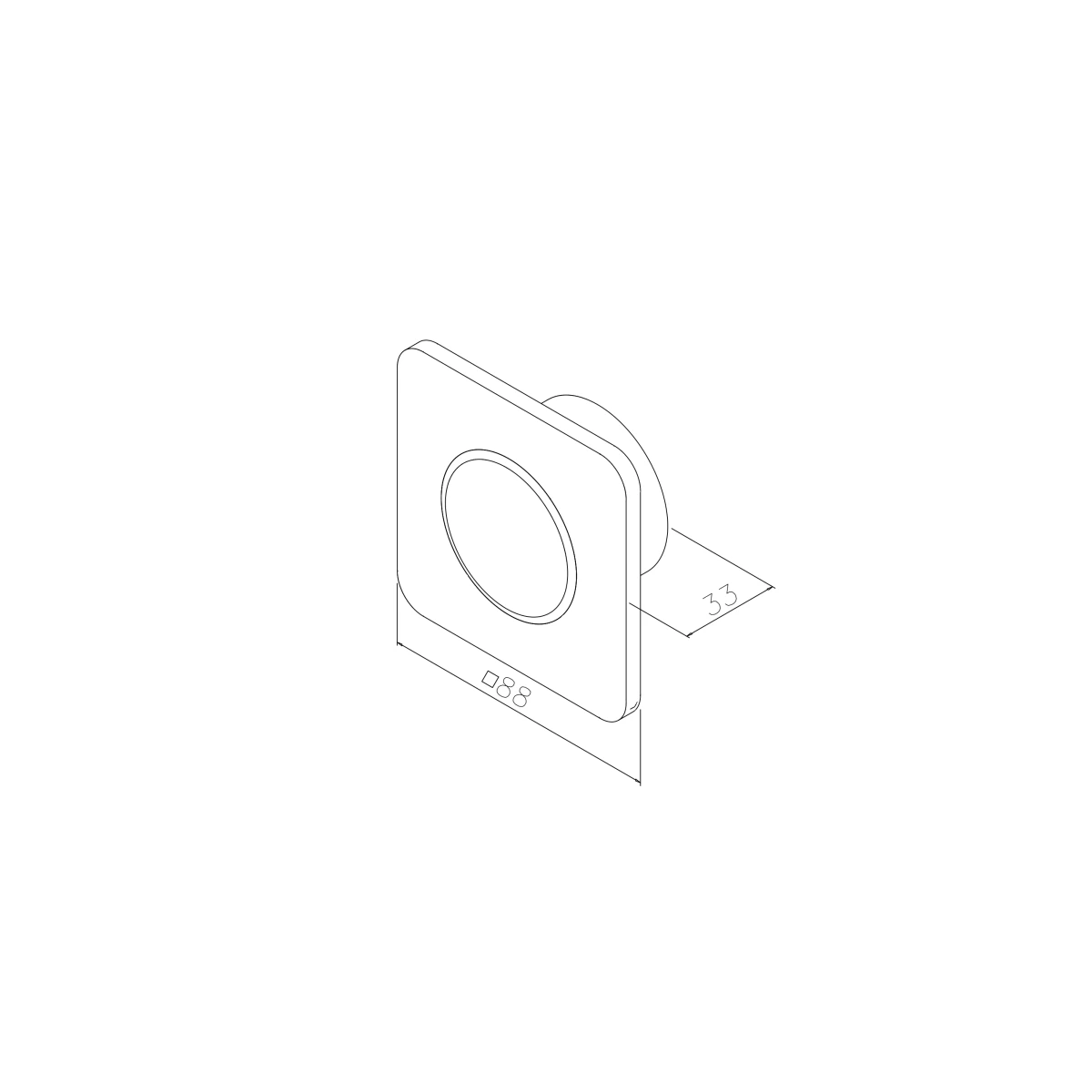 CleanSwitch Schalter mit Verbindungskabel 4-adrig, 5.000 mm, 77463003000xx