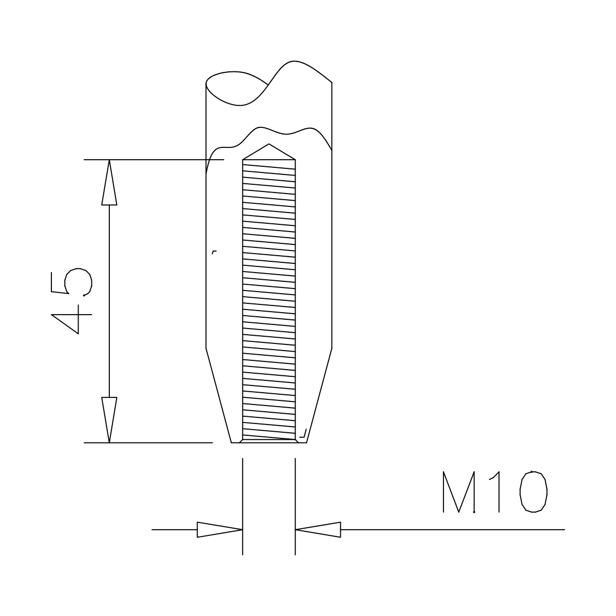 Glasvordach Punkthalter, 7744020301012