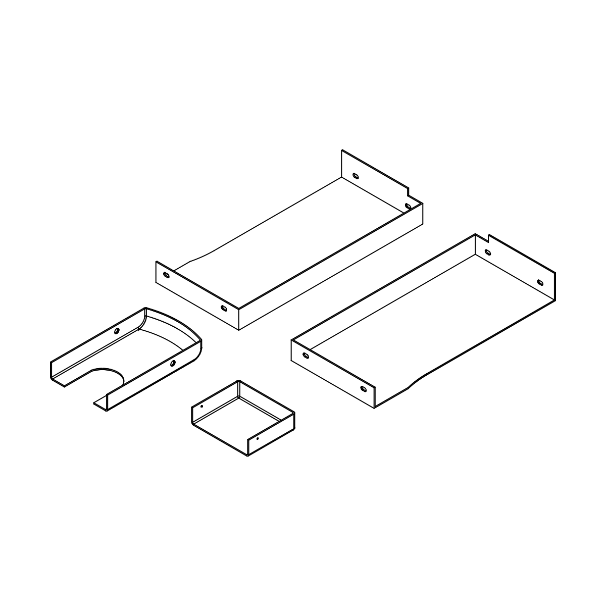 Abdeckungen für Eckbeschlag hydraulisch, 77450109000xx