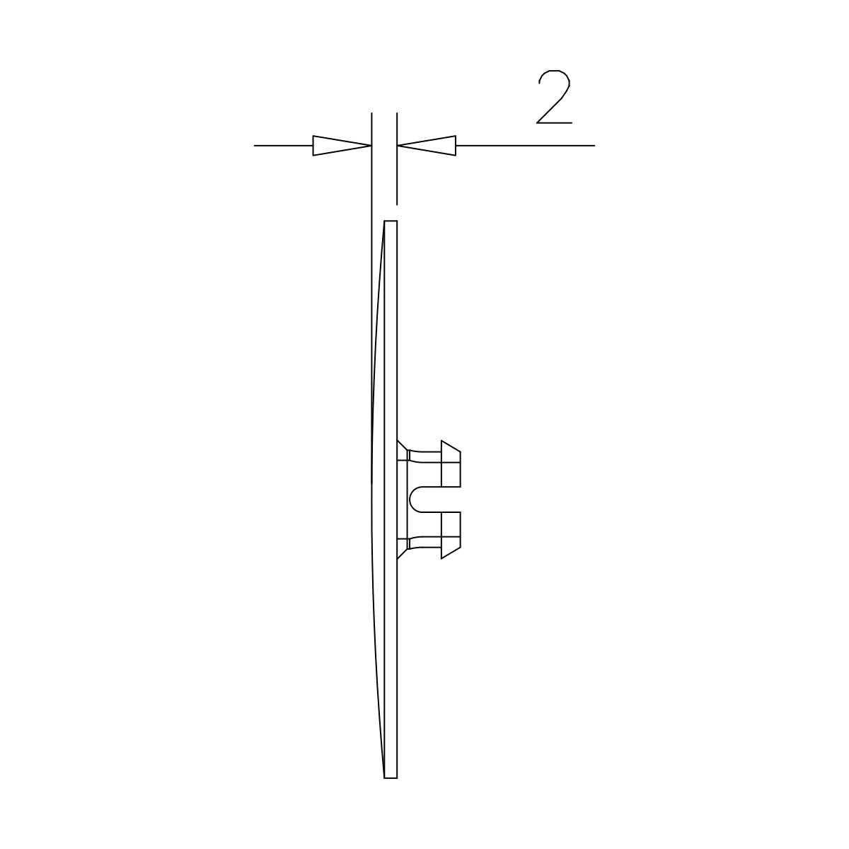 Abdeckkappe für quadratische Griffmuschel Lyan, 77197006044-xx