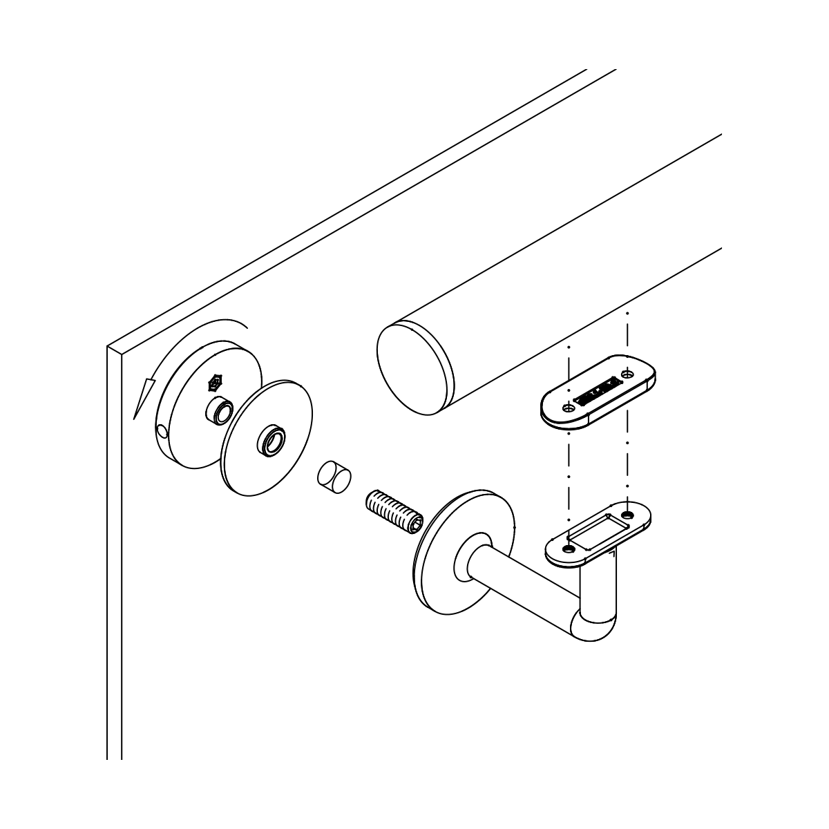 Handlaufstütze, 110121xxxxx