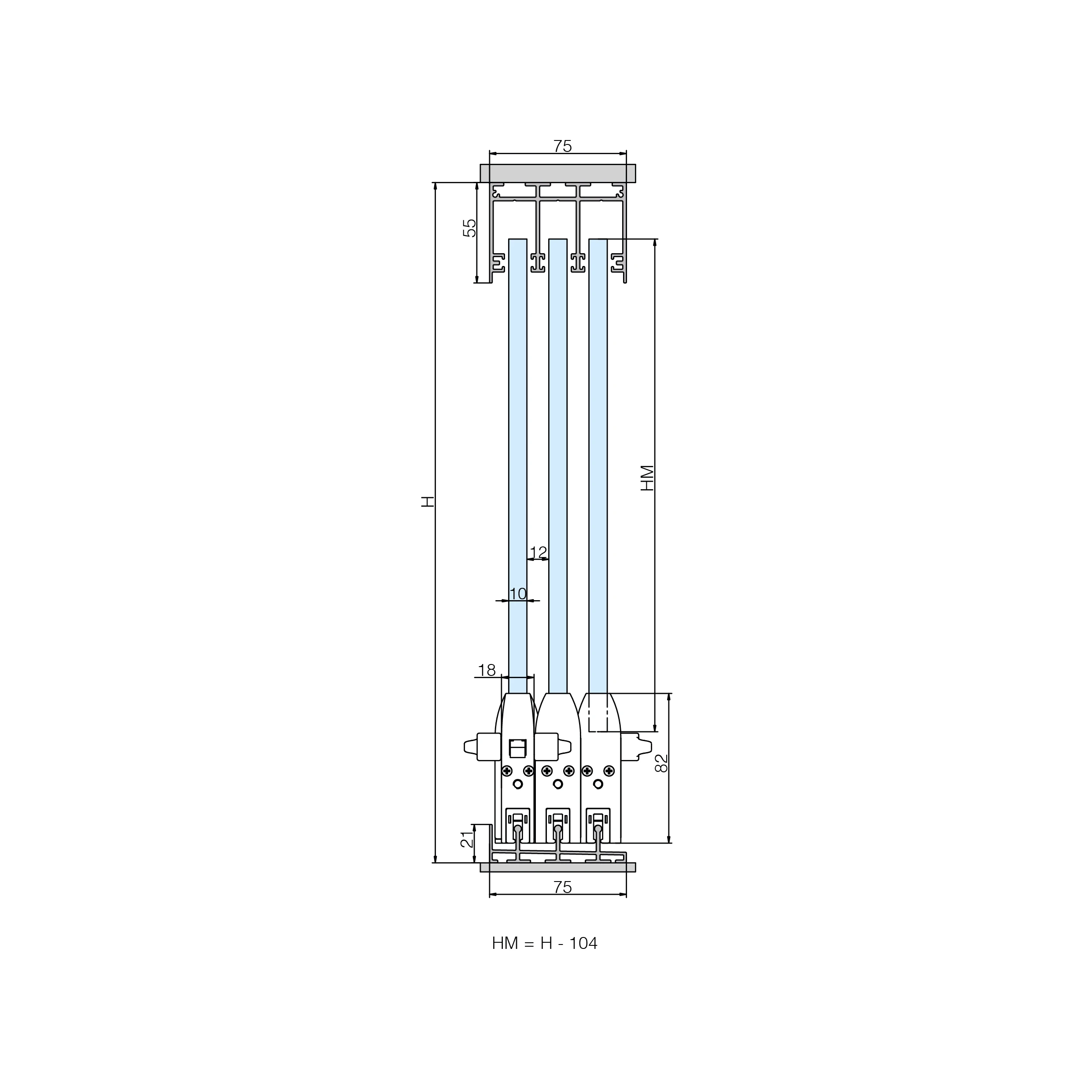 Terrassen Glasschiebewand CTO, 77990066