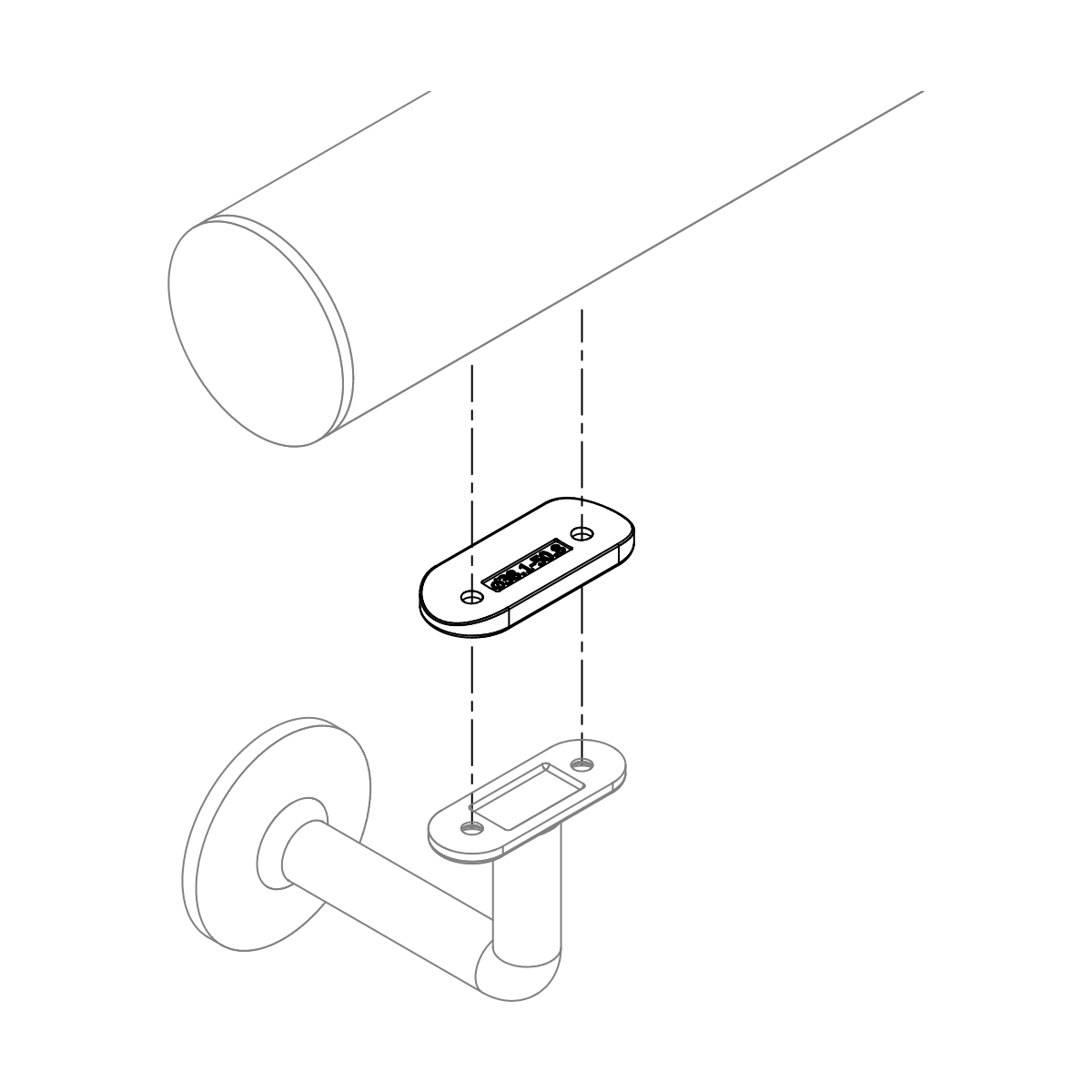 Adapter für Handlaufstütze, 193001000xx