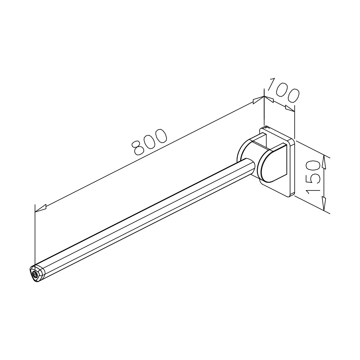 Klappbarer Haltegriff für WC, 77500004800-xx