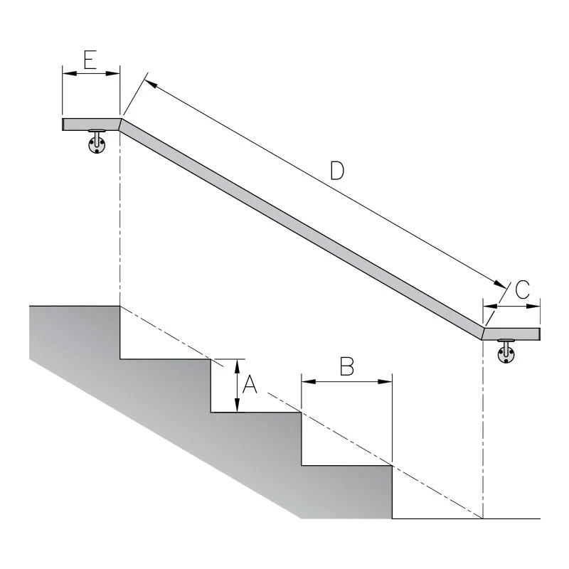 Handlauf Treppe nach Maß CTO, 77990043