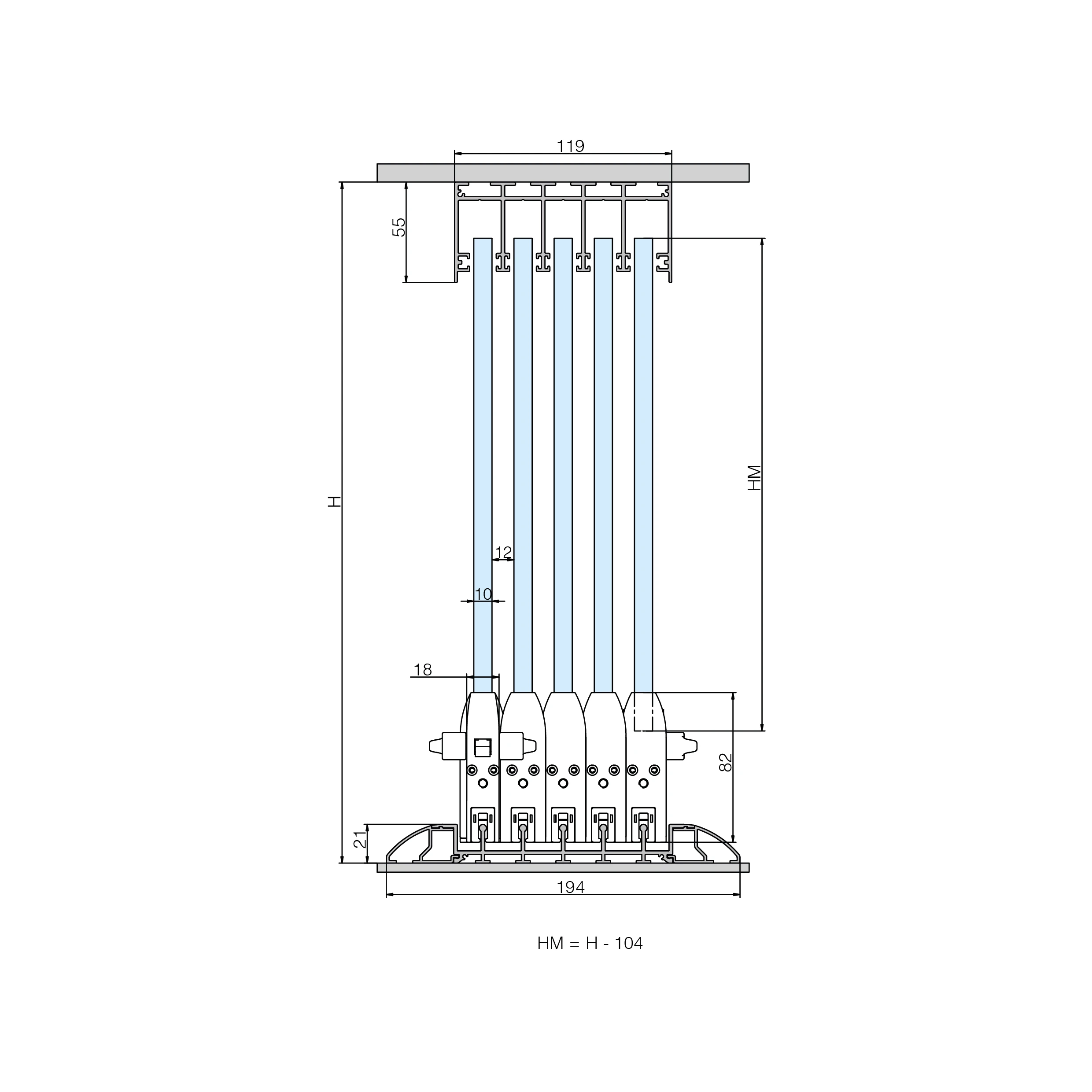 Terrassen Glasschiebewand CTO, 77990066