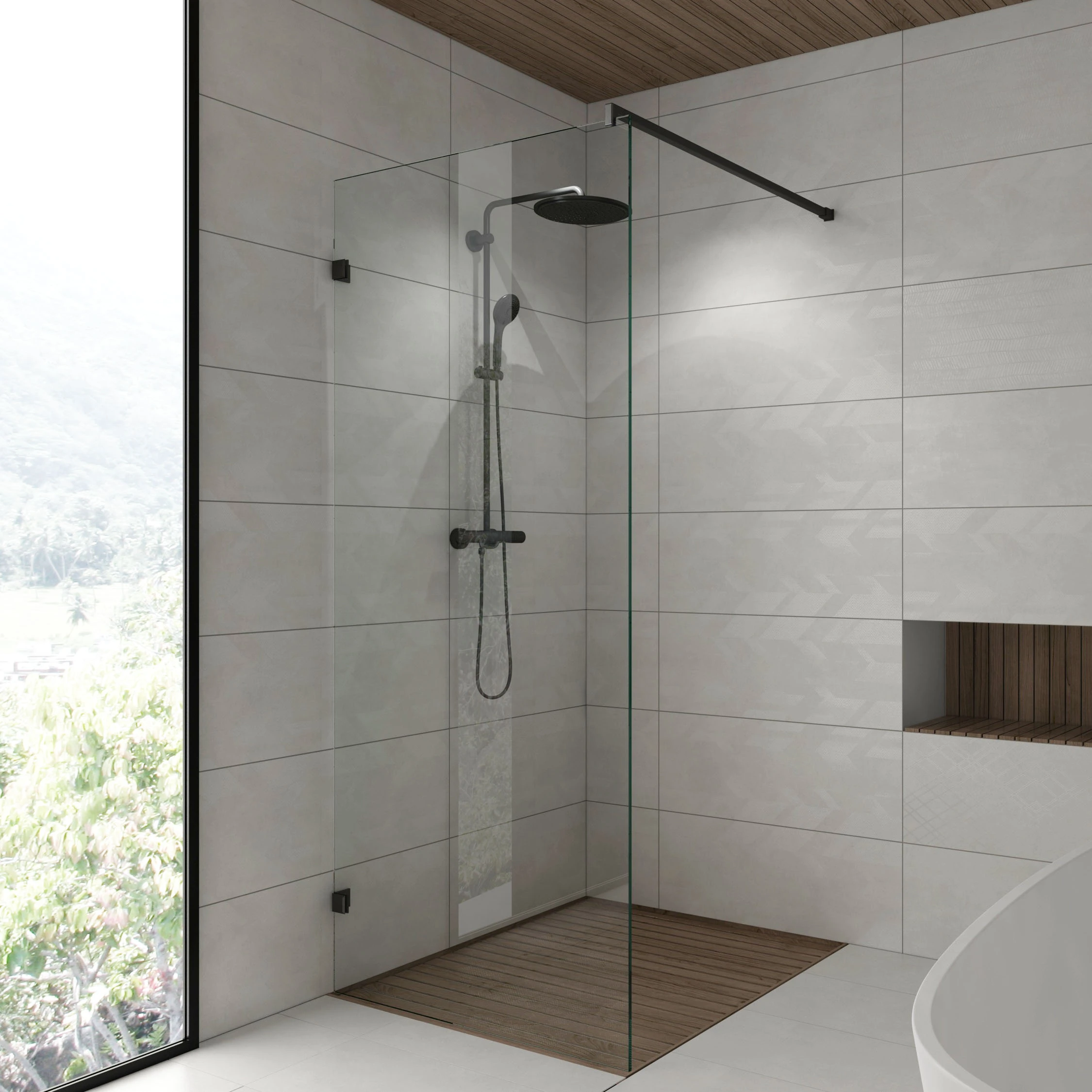 Stabilisierungsstange für Dusche zur Wandmontage 90°, 296418020xx