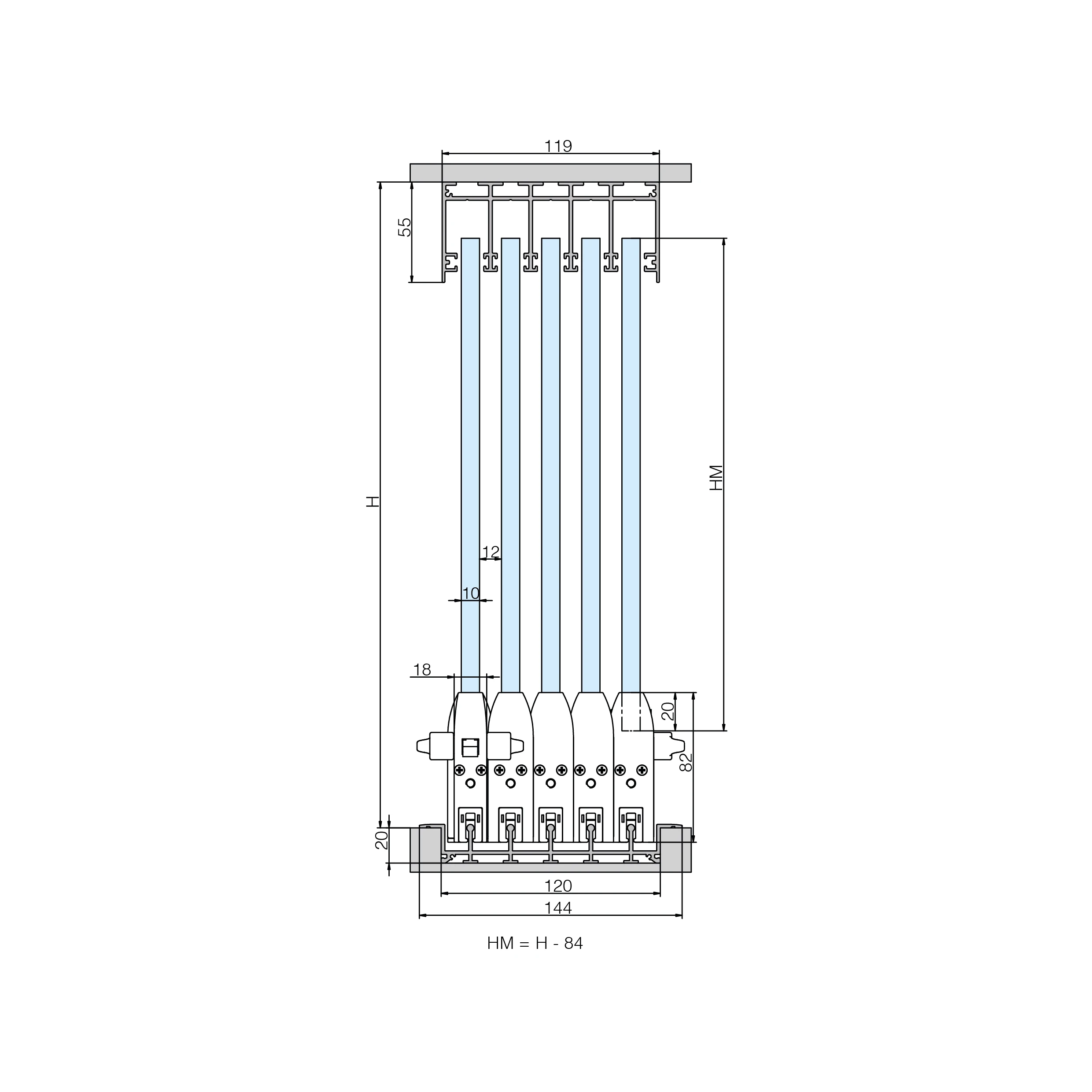 Terrassen Glasschiebewand CTO, 77990066