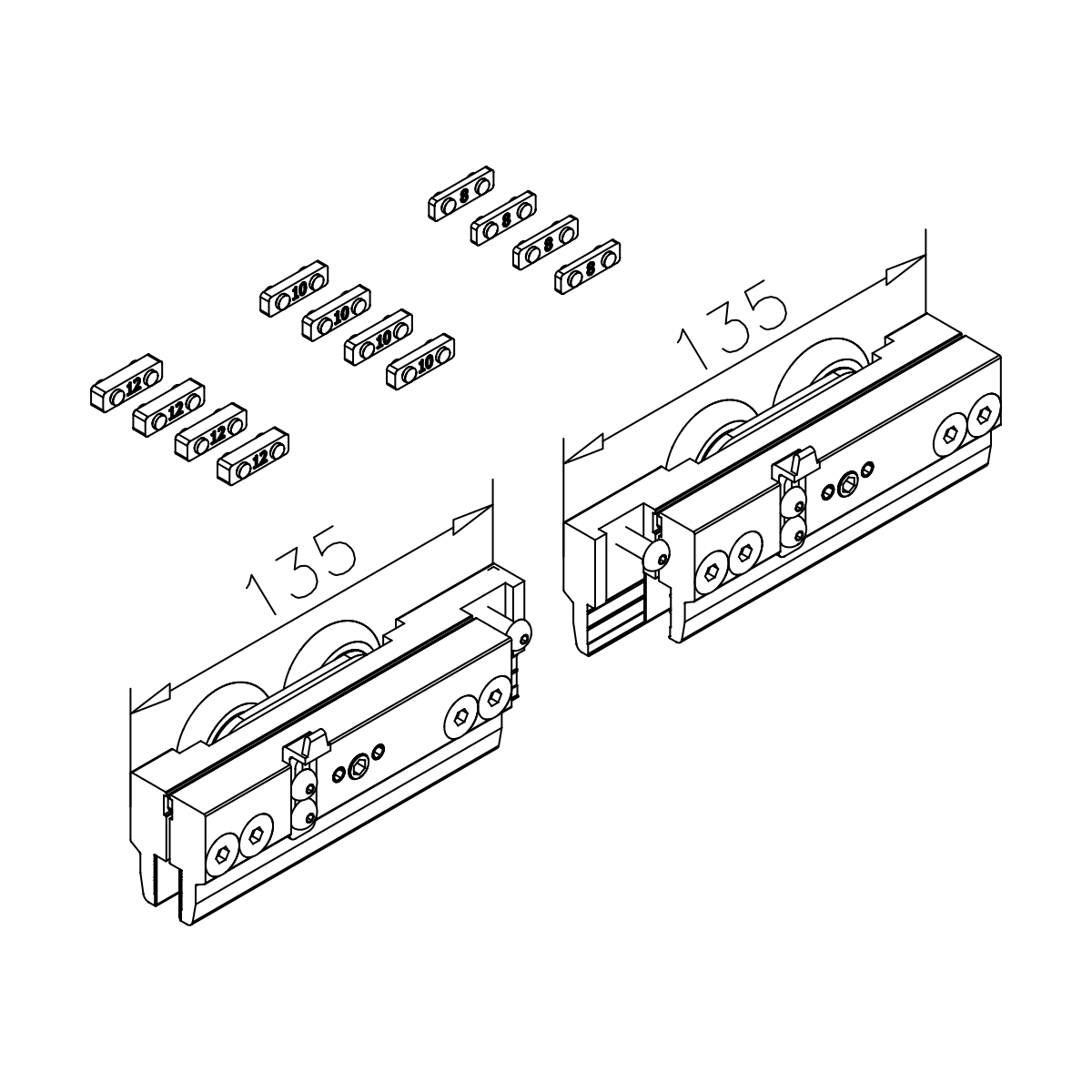 Laufwerk-Set, 461700xxx00