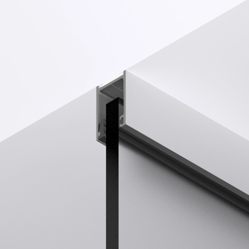 Aluminium Zarge mit Glasscheibe für die Deckenmontage