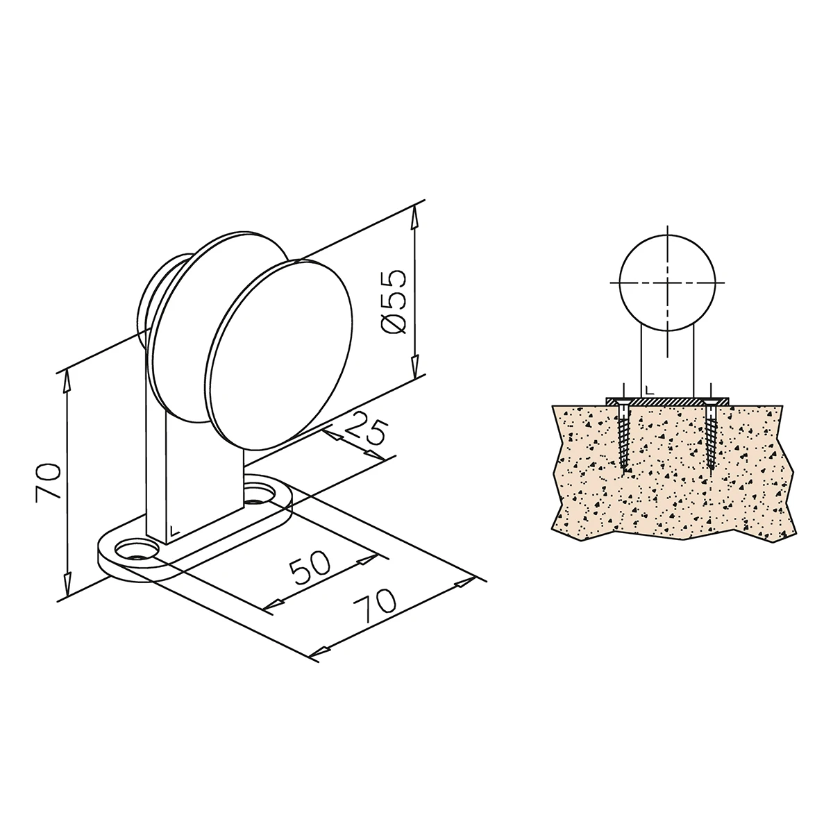 Laufrolle für Holzmontage, 7746610500012