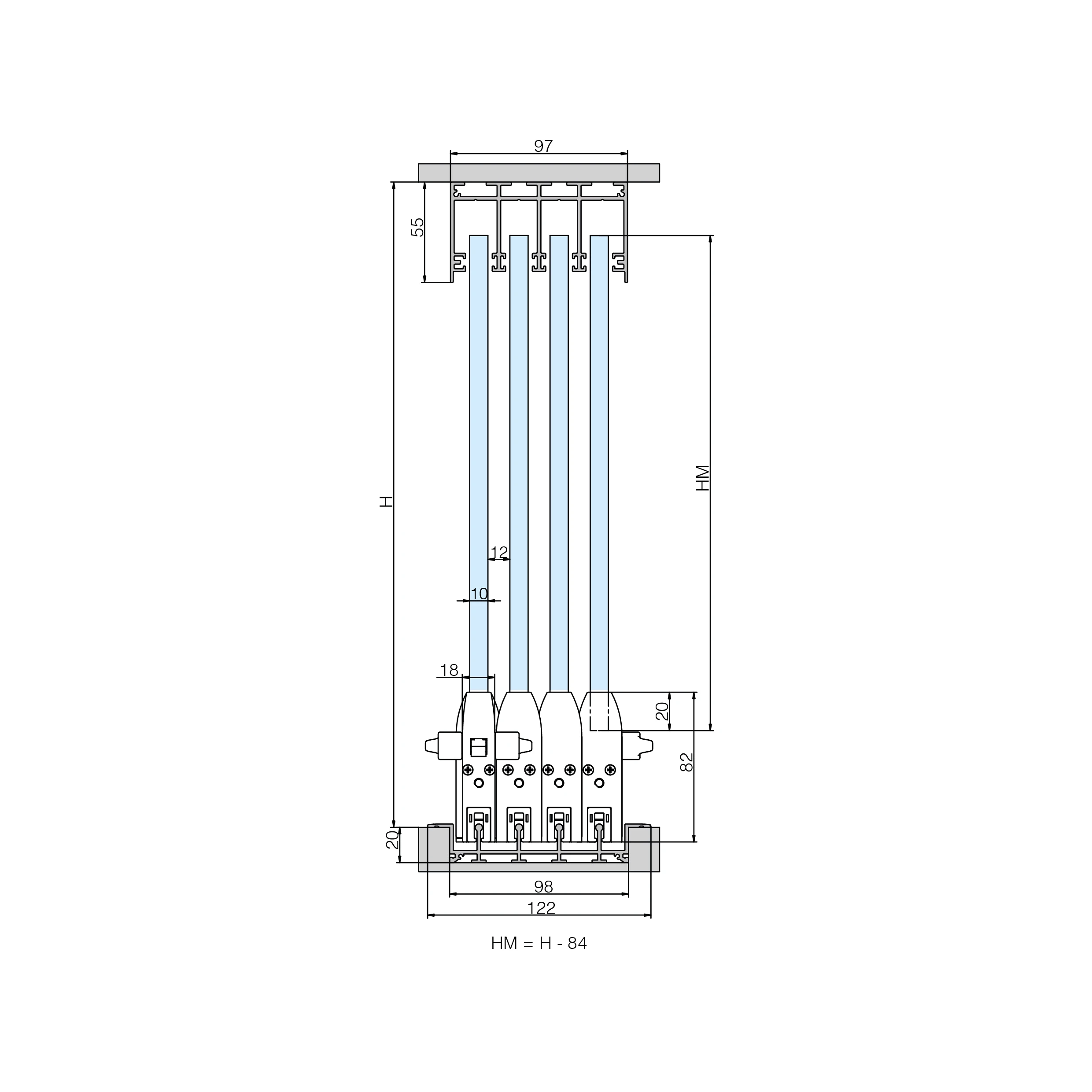Terrassen Glasschiebewand CTO, 77990066