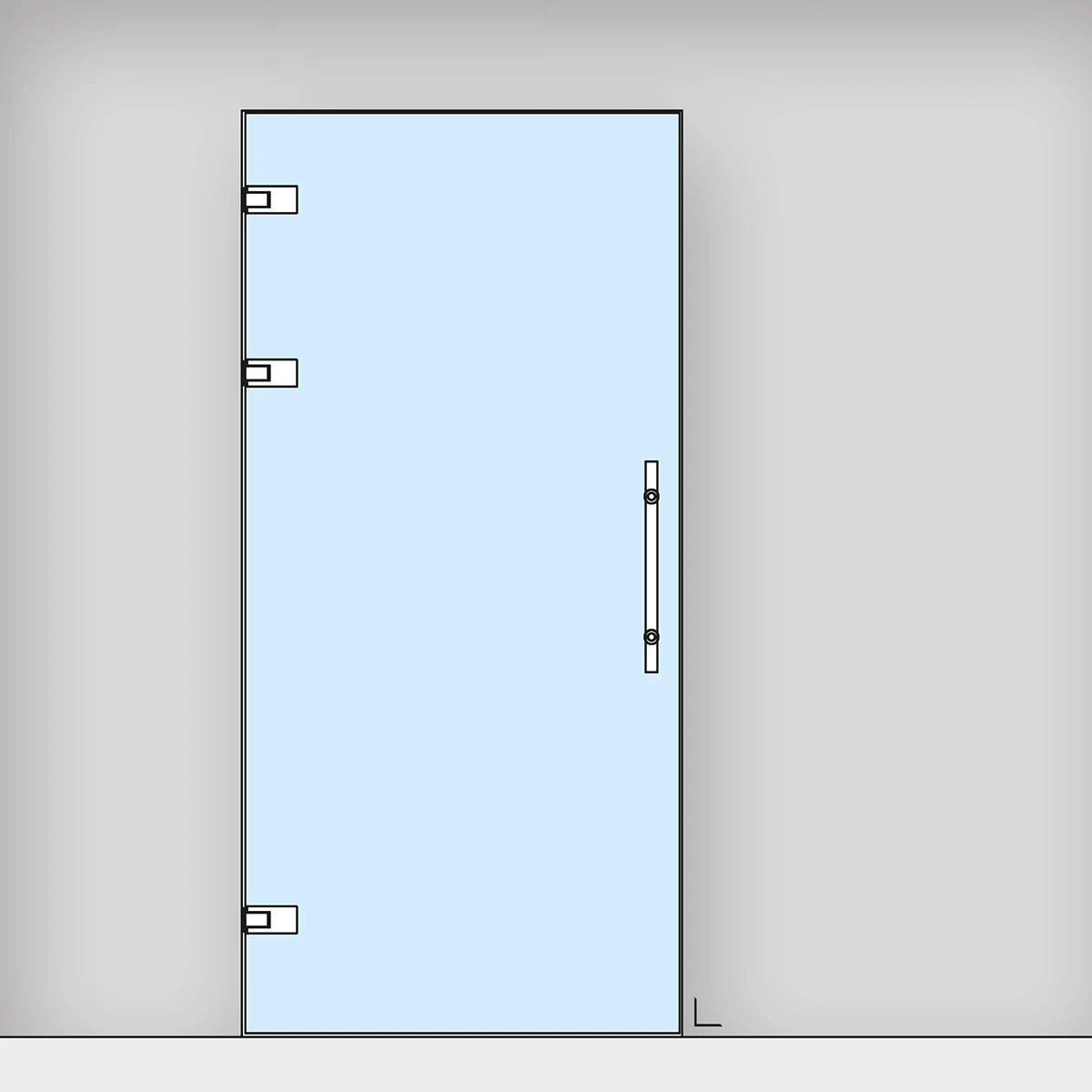 Pendeltür justierbar, 295050xxx12
