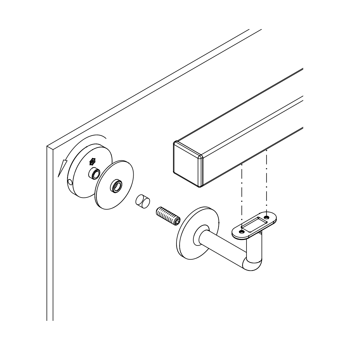 Handlaufstütze, 110121xxxxx