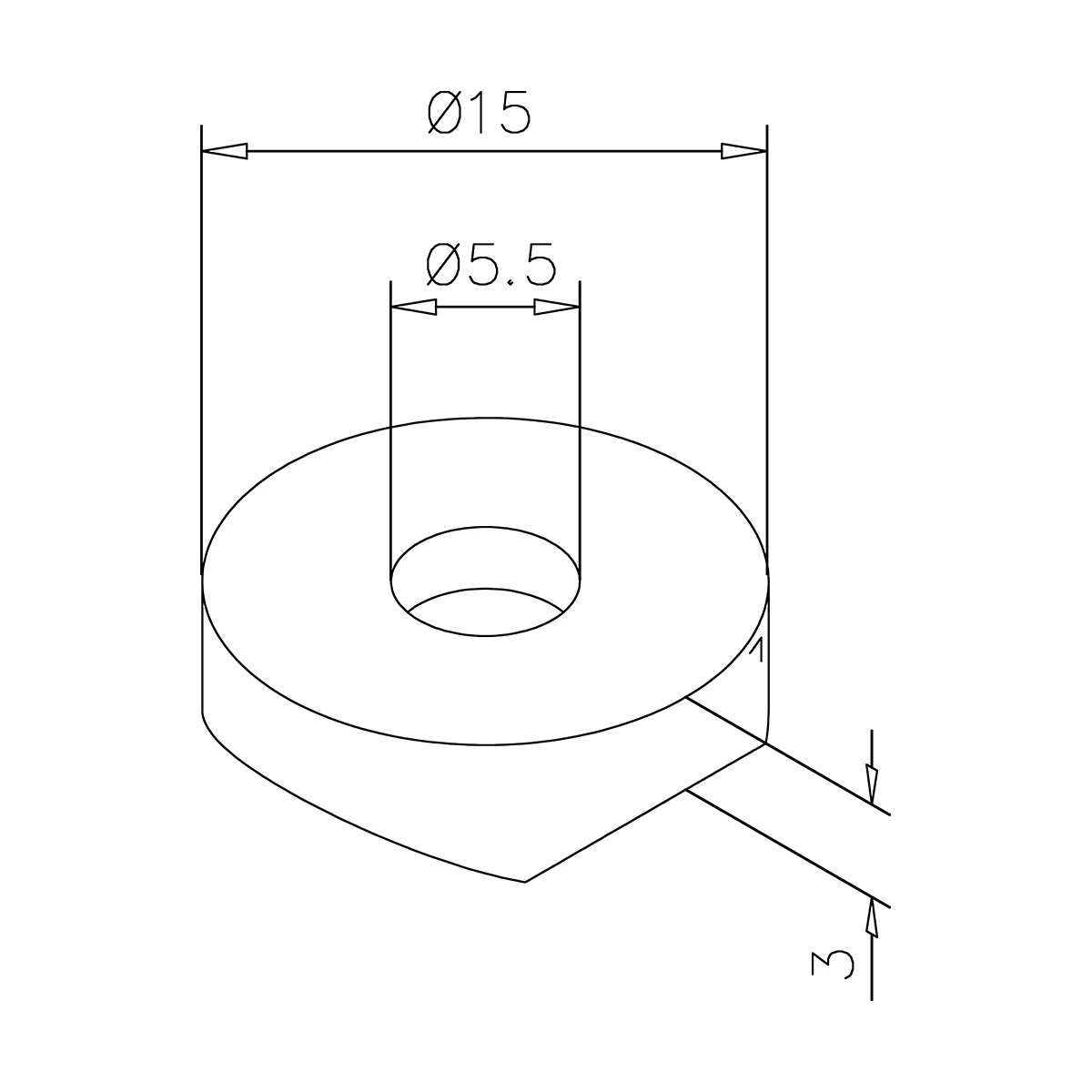 Adapter für Mini-Rail-System 10 mm, xx0698xxxxx