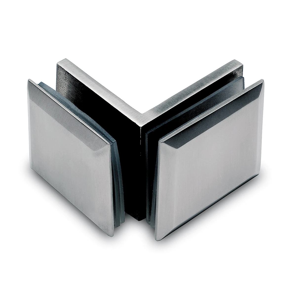 Glasverbinder 90°, eckig, 404012090xx