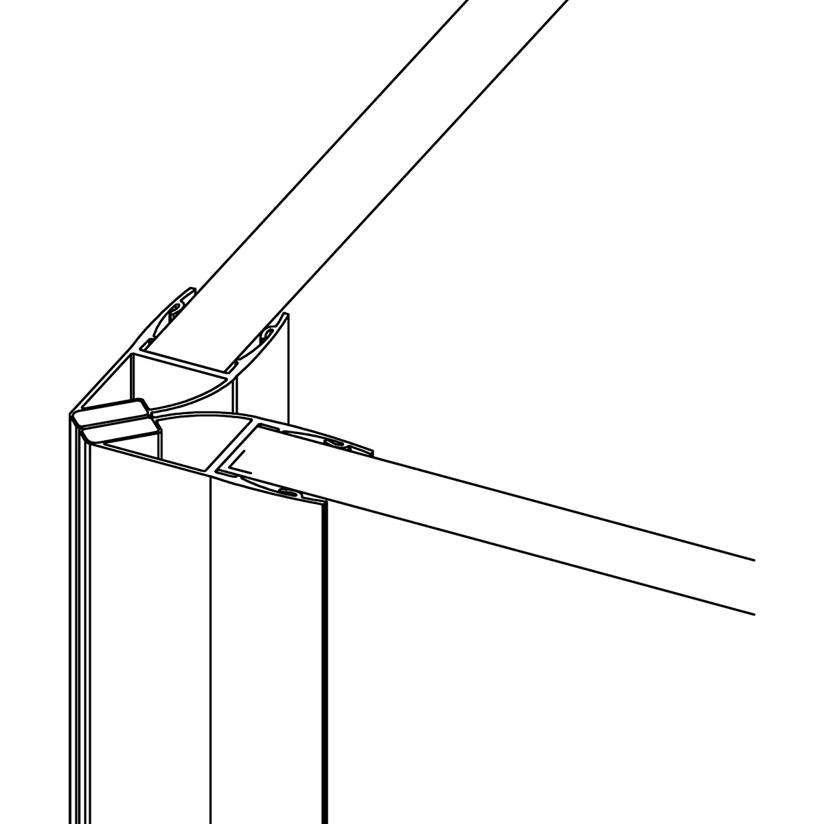 Magnetschließleiste für Glastüren 90° und 180°, 194010090-xx
